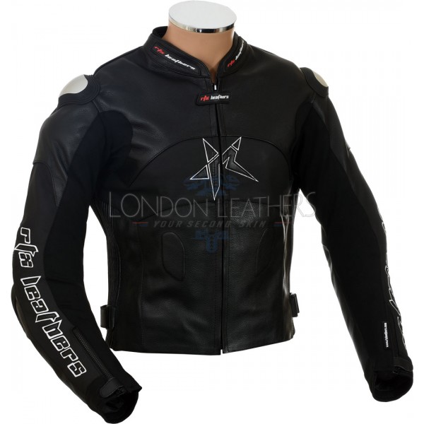 RTX Panther Black Motorcycle Jacket 